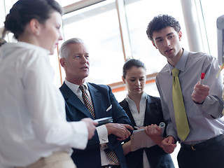 Image showing business people group brainstorming