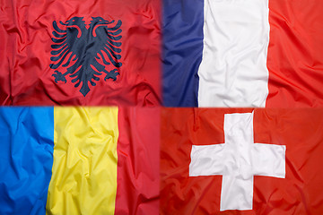Image showing Flags of Group A