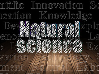 Image showing Science concept: Natural Science in grunge dark room