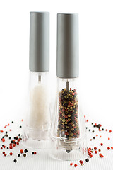 Image showing salt and pepper grinders