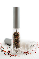 Image showing salt and pepper grinders