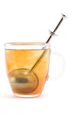 Image showing cup of brewing tea