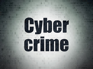 Image showing Privacy concept: Cyber Crime on Digital Paper background