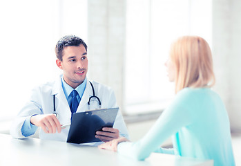 Image showing male doctor with patient