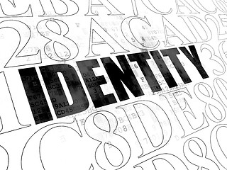 Image showing Security concept: Identity on Digital background