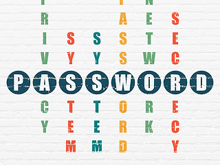 Image showing Privacy concept: Password in Crossword Puzzle