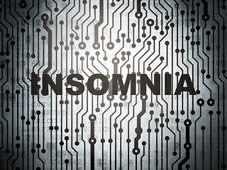 Image showing Health concept: circuit board with Insomnia