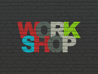 Image showing Education concept: Workshop on wall background