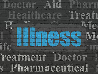 Image showing Medicine concept: Illness on wall background