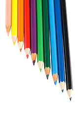 Image showing Colour pencils isolated