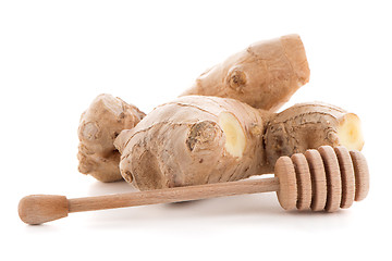 Image showing Ginger root and drizzler