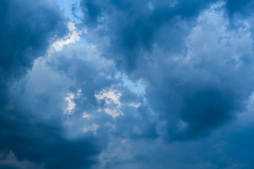 Image showing Dramatic clouds after thunderstorm