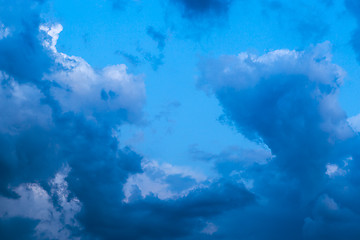 Image showing Dramatic clouds after thunderstorm