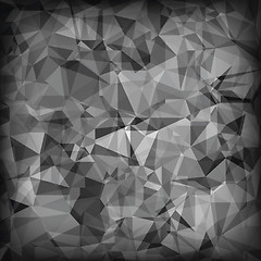 Image showing Grey Polygonal Background.