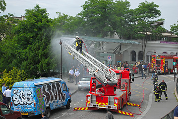 Image showing Fire extinguishing.