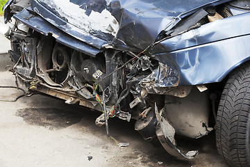 Image showing broken car. close-up  