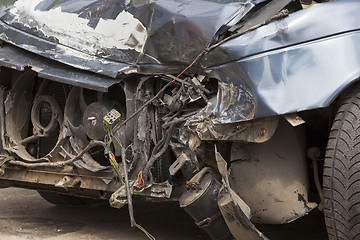 Image showing broken car. close-up  