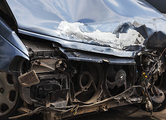 Image showing broken car. close-up  