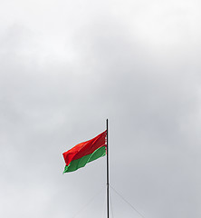 Image showing Belarusian flag, sky  