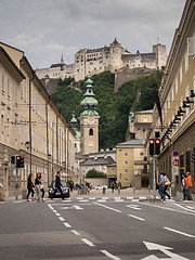 Image showing Hill fort Hohensalzburg in Salzburg