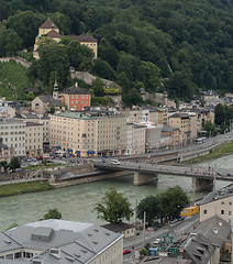 Image showing View of the Capuchin mountain in Salzburg