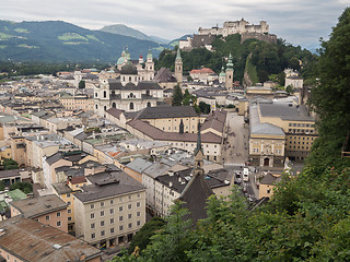 Image showing Hill fort Hohensalzburg in Salzburg