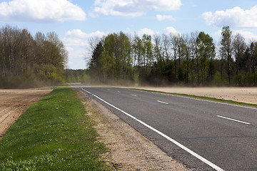 Image showing small road, Belarus  