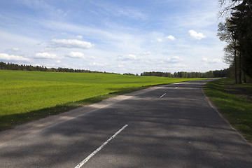 Image showing   small paved road  