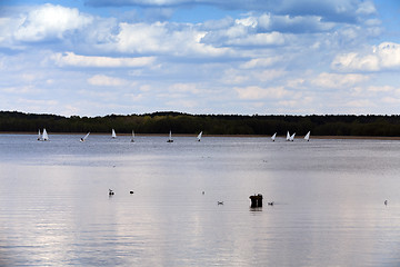 Image showing sailing. Spring season 