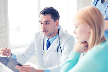 Image showing male doctor with patient