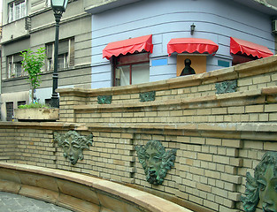 Image showing Belgrade Serbia public water fountain for drinking or bathing  historic tourist 