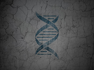 Image showing Healthcare concept: DNA on grunge wall background