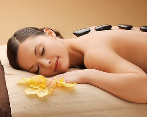 Image showing beautiful woman in spa salon