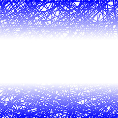 Image showing Abstract Blue Line Background.