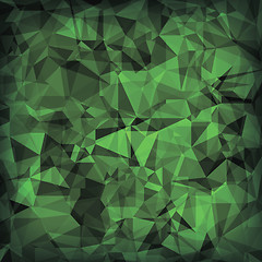 Image showing Green Polygonal Background