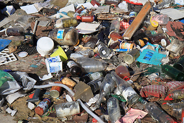 Image showing garbage dump in the nature