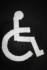 Image showing Disabled parking sign