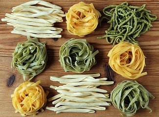 Image showing Various types of pasta.