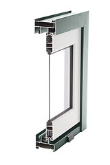 Image showing Aluminium window sample