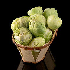 Image showing Fresh brussels sprouts