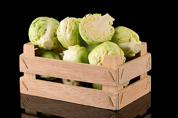 Image showing Fresh brussels sprouts