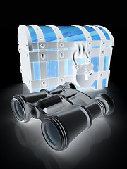 Image showing binoculars and chest