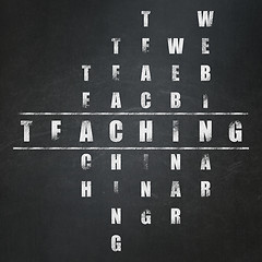 Image showing Learning concept: Teaching in Crossword Puzzle