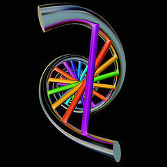 Image showing DNA structure model