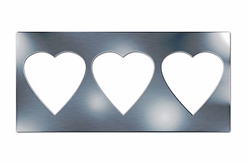 Image showing Hearts frame