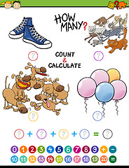 Image showing math educational activity for children