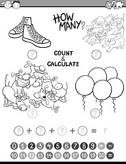 Image showing math kids avtivity coloring book