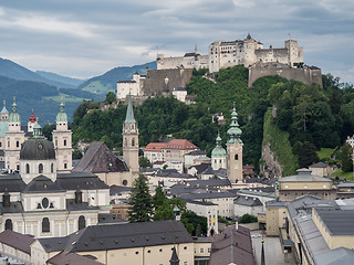 Image showing Hill fort Hohensalzburg in Salzburg