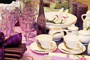 Image showing Purple kitchenware