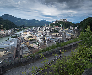 Image showing Hill fort Hohensalzburg in Salzburg